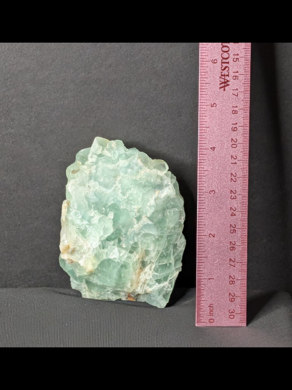 Wow Large GREEN FLUORITE Crystal, roughly 4 inch x 3 inch